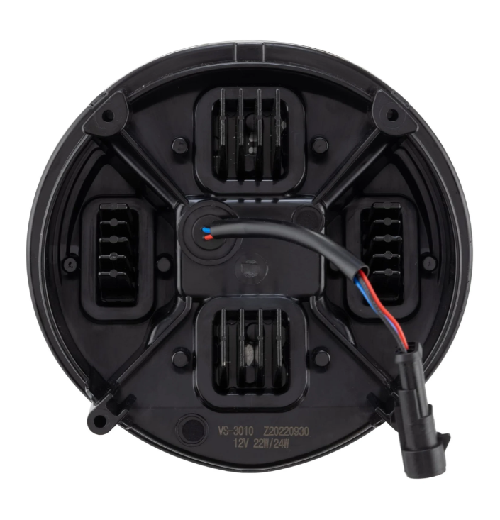 Scheinwerfer ZELIONI Black Edition LED für Vespa GTS/​GTS Super HPE 125-300 (19-22), schwarz/chrom