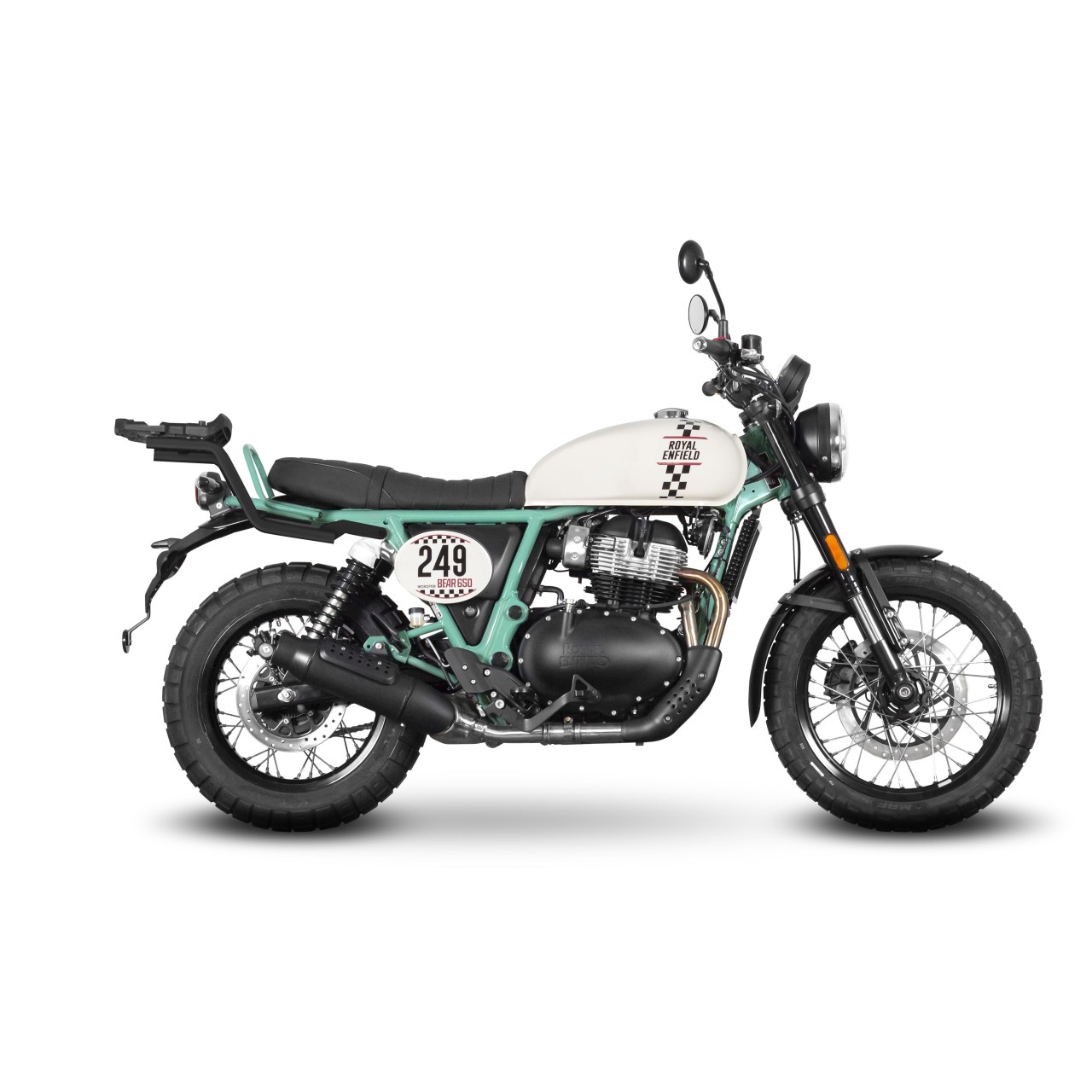 Shad Top Case Träger schwarz lackiert für Royal Enfield Bear 650 (26-)
