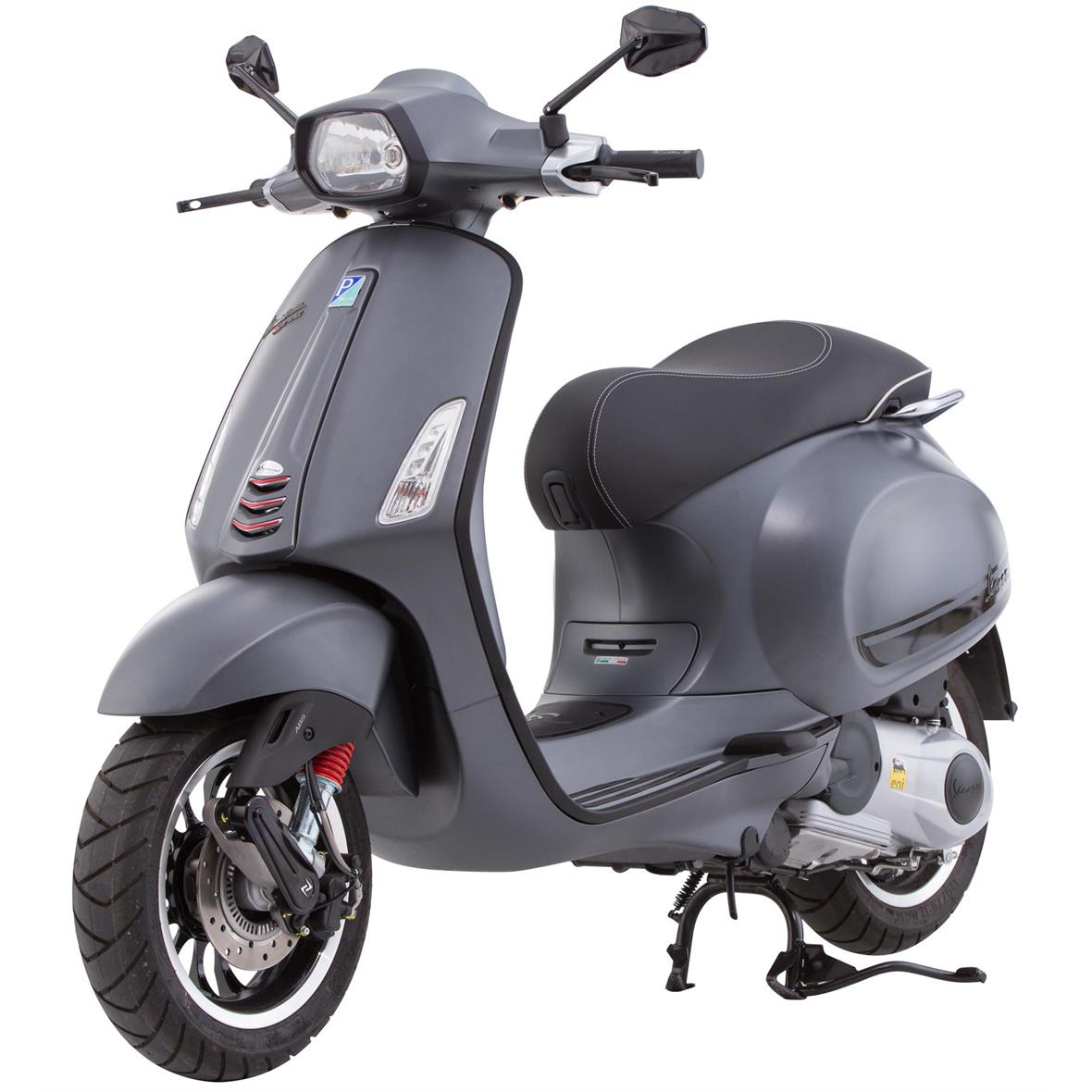 Monoschlitzrohr Trittbertt schwarz glänzend für Vespa Primavera/​Sprint 50-150ccm