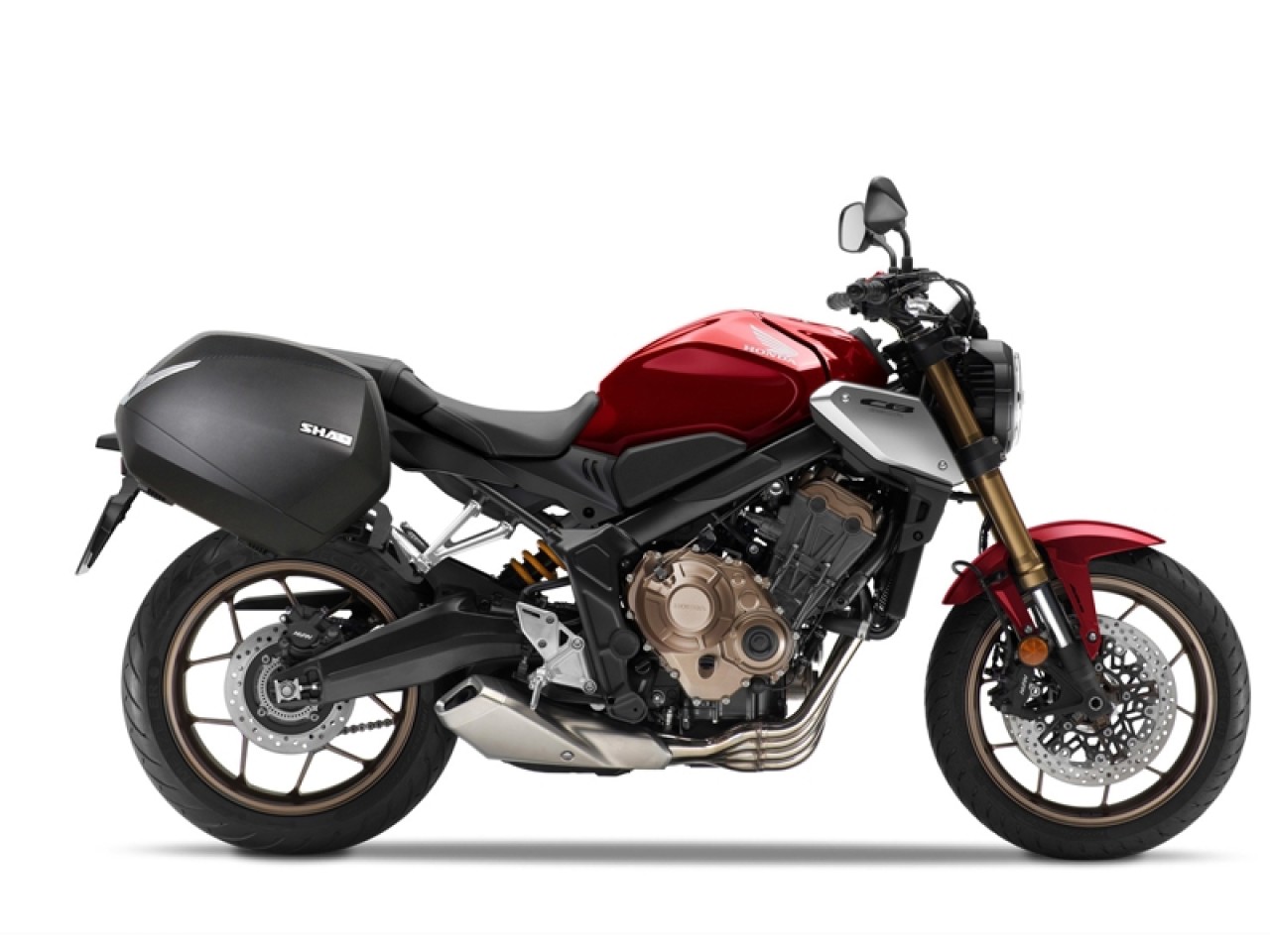 Shad Seitenkofferträger 3P System schwarz lackiert für Honda CB 650 R Neo Sports Cafe / CBR 650 R (21-23)