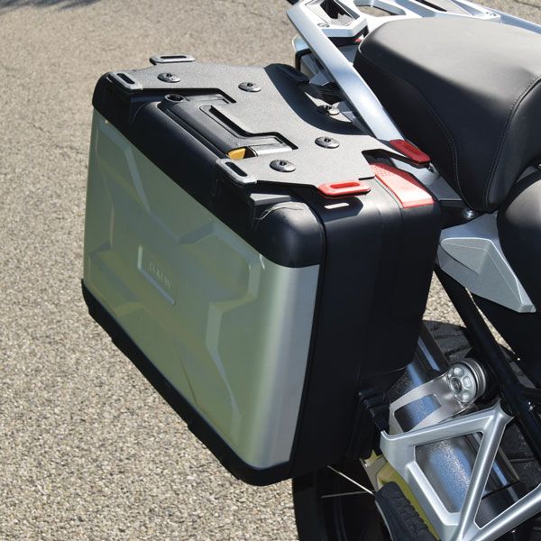 Zusätzlicher Gepäckträger links für BMW F 850 GS, R 1200 GS LC /Rally, R 1250 GS, Alu, schwarz