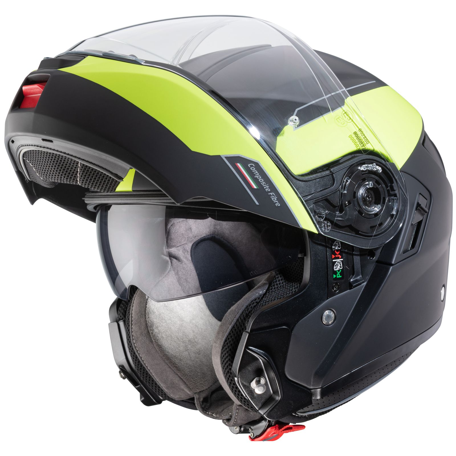 Caberg Helm Levo Prospect, matt-schwarz/fluo-gelb
