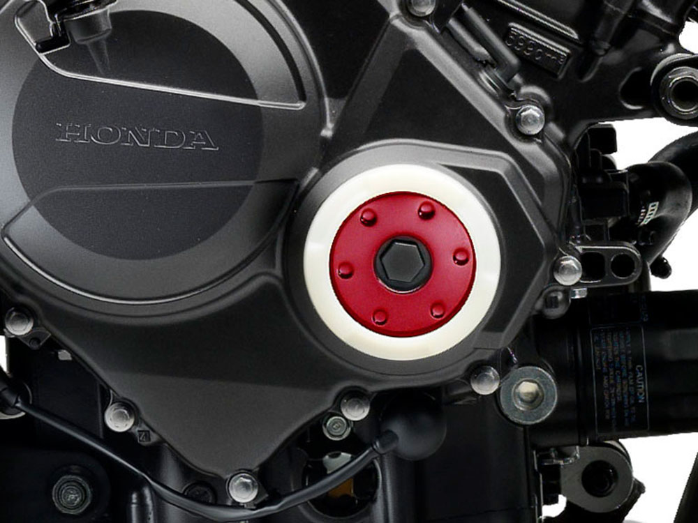 Original Honda CB 1000 R Motorgehäuse Ornamentsatz Pearl Sienna Red R320