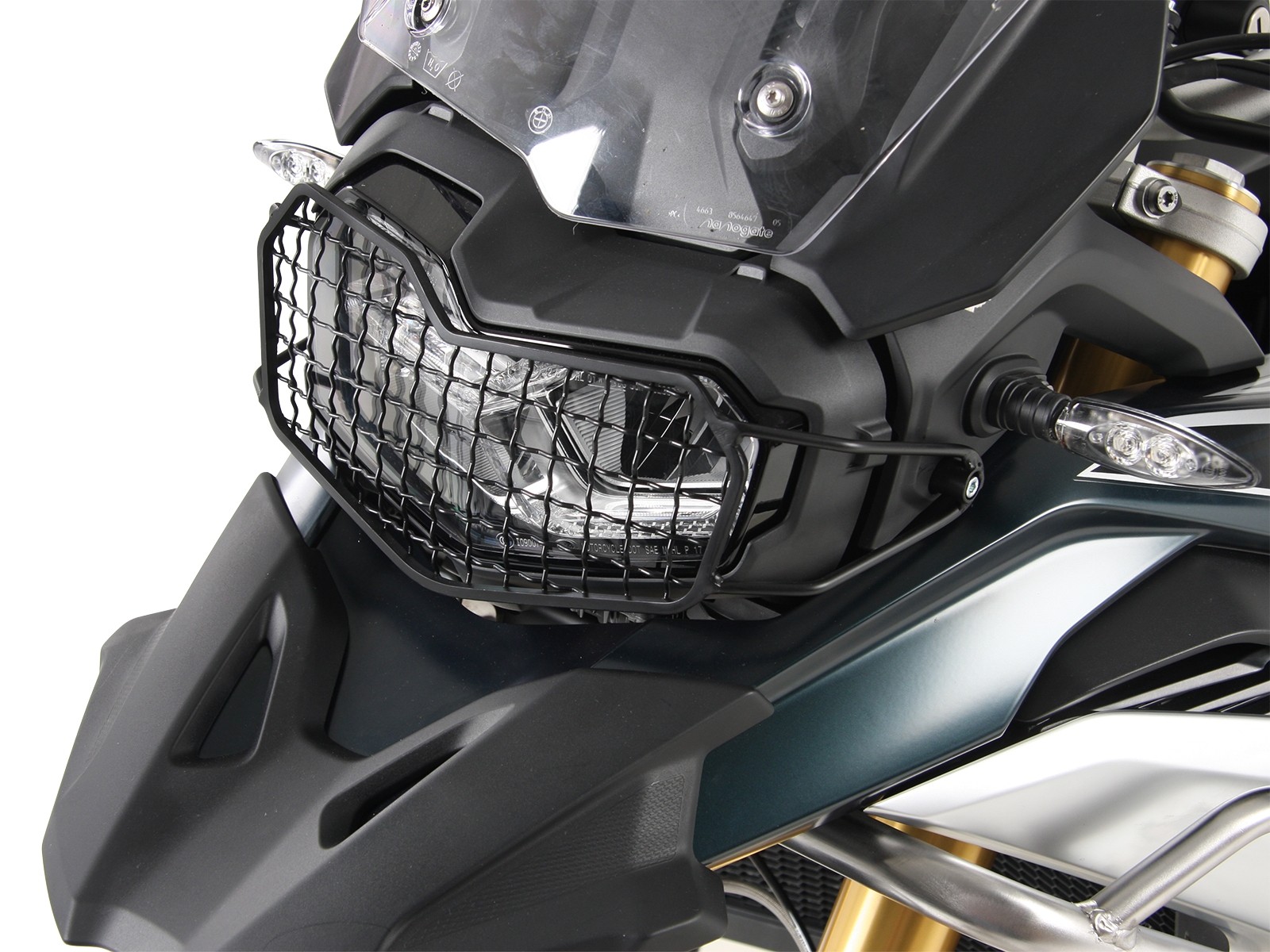 Lampenschutzgitter schwarz für BMW F 850 GS (Bj.18-) Hepco & Becker