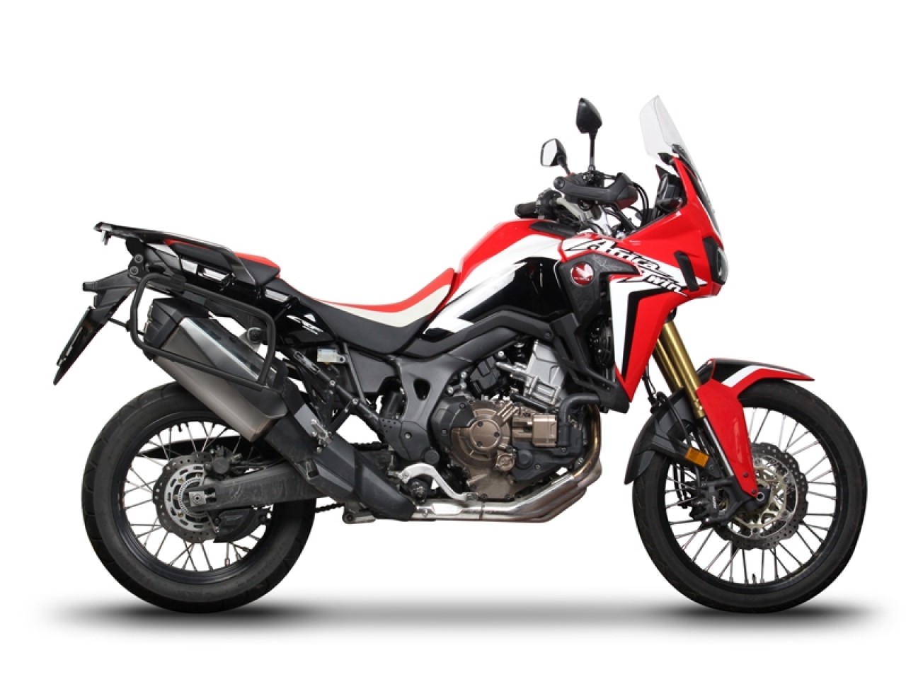Shad Seitenkofferträger 4P System schwarz lackiert für Honda CRF 1000L Africa Twin (18-19)
