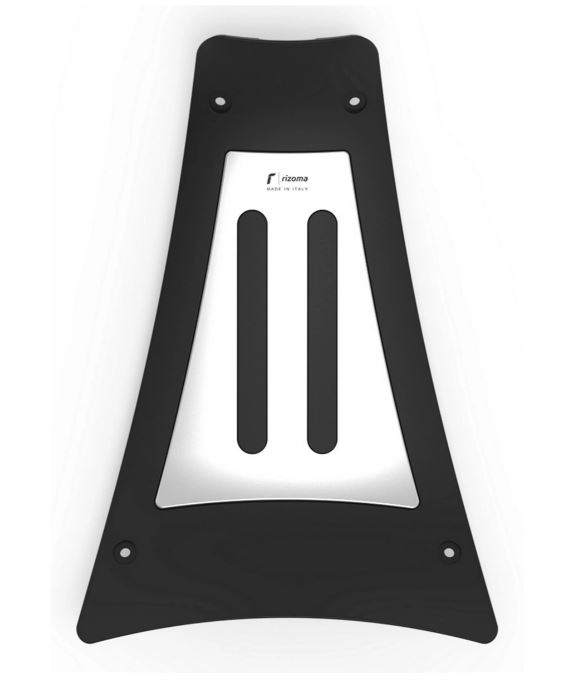 Fußraumabdeckung RIZOMA für Vespa GTS/​GTS Super/GTV/GT, silber/schwarz