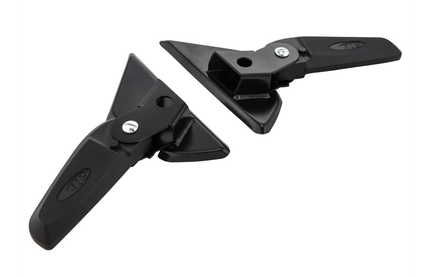 Fußrasten rechts und links für Vespa LX /​LXV /​S 50-150ccm, schwarz/schwarz