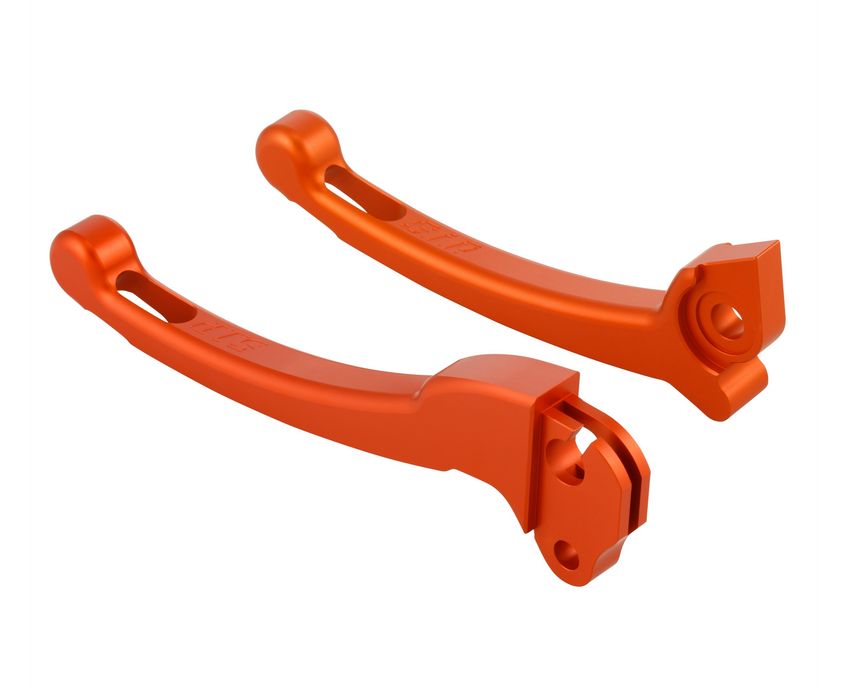 Sporthebel Set Kupplung/Bremse für Vespa PX 125-200ccm, HBZ Grimeca, rechts/links, orange matt