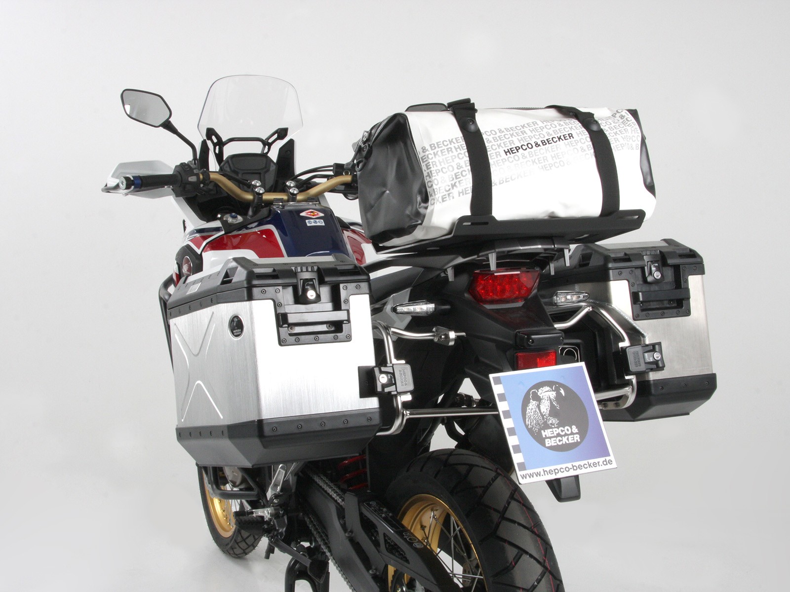 Gepäckbrückenverbreiterung schwarz für Honda CRF 1000 Africa Twin (Bj.16-17) Hepco & Becker