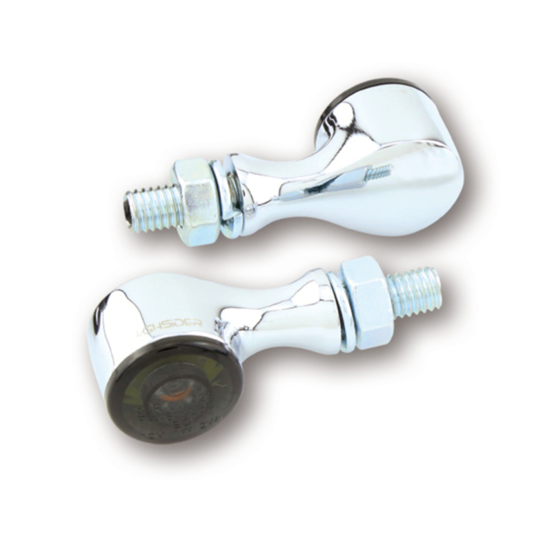 HIGHSIDER pro Apollo Classic LED Rück-, Bremslicht, Blinker Chrom/Getönt 3in1, E-Geprüft (Paar)