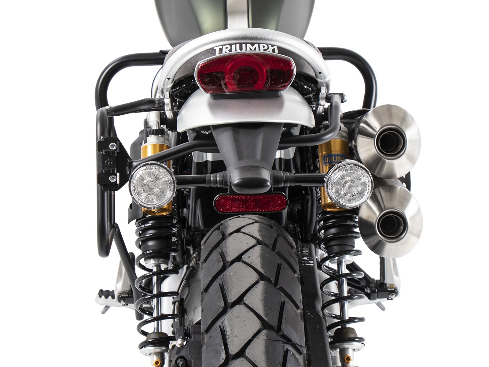 Seitenkofferträger festverschraubt einseitig links schwarz für Triumph Scrambler 1200 XC (2019-)