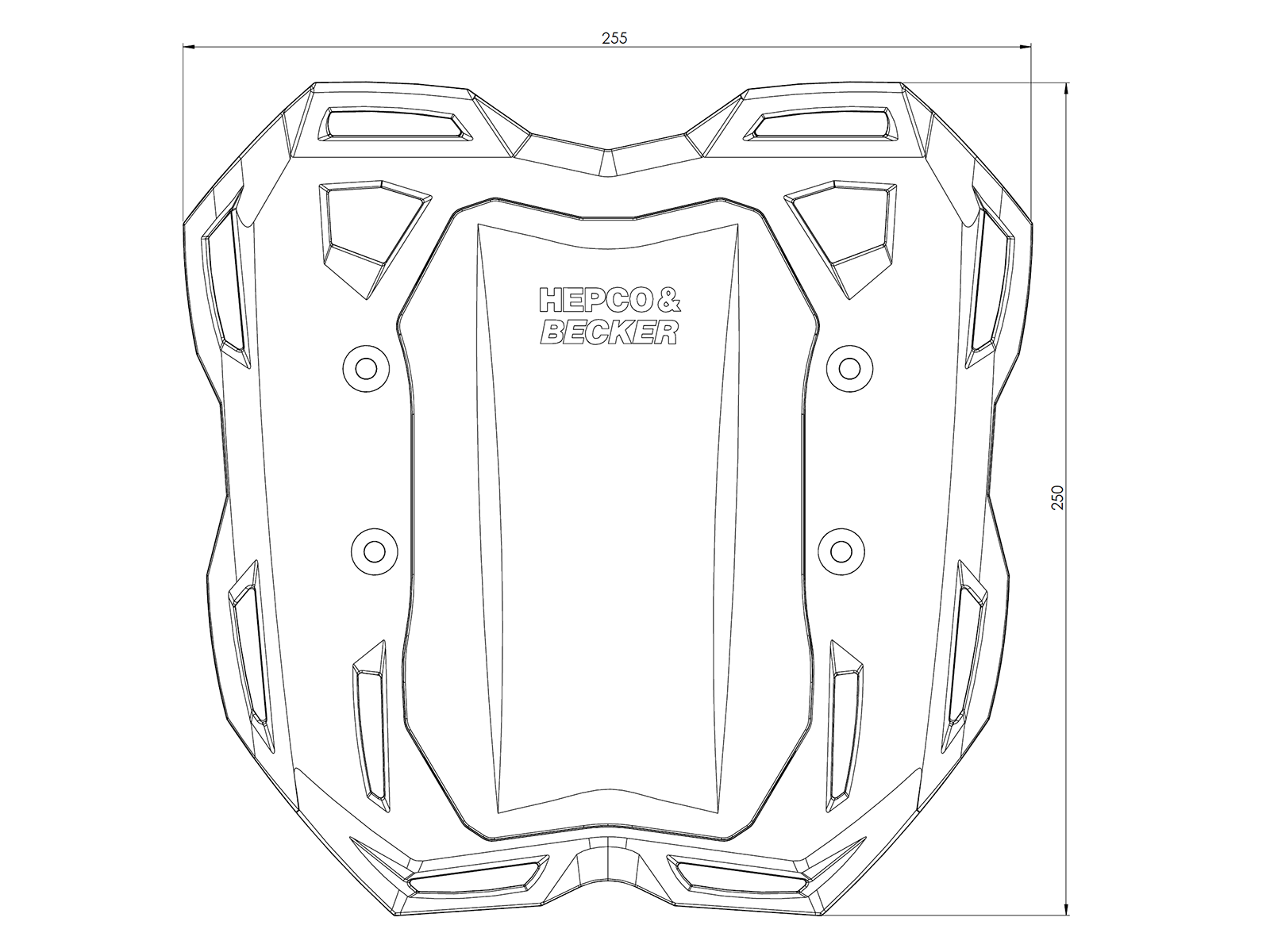 Smartrack Heckträger schwarz für Honda X-ADV (25- ) Hepco & Becker