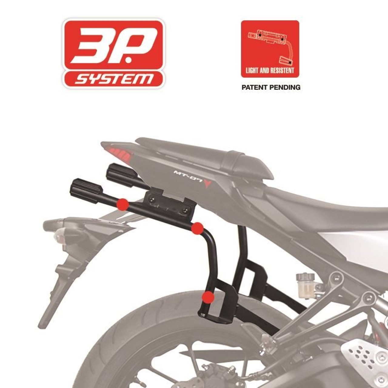 Shad Seitenkofferträger 3P System schwarz lackiert für BMW R 1300 R /RS (25-)