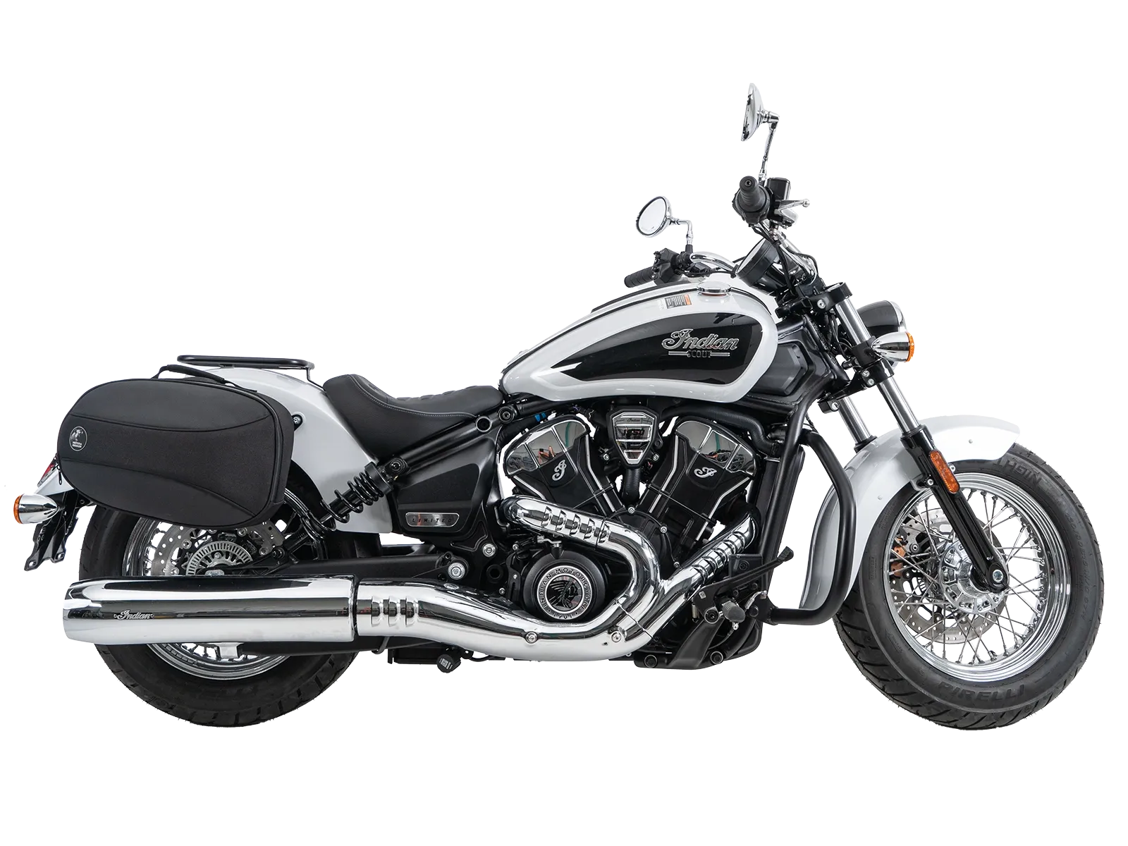 C-Bow Seitenträger chrom für Indian Scout Classic 1250  (25-) Hepco & Becker
