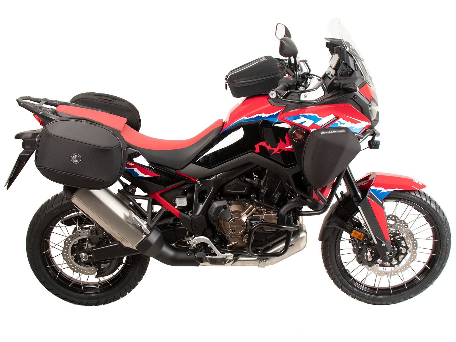 C-Bow Seitenträger schwarz für Honda CRF 1100 Africa Twin Adventure Sports (24-) Hepco & Becker