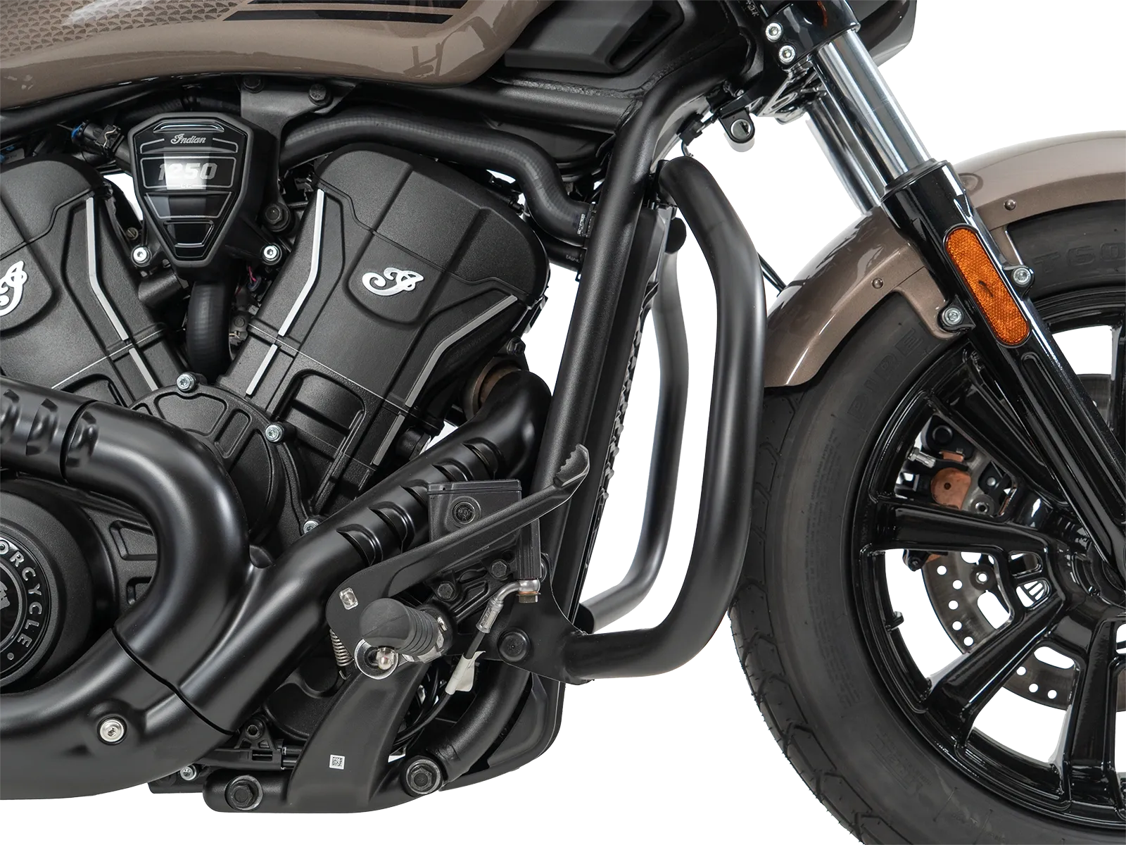Motorschutzbügel schwarz für Indian Scout Sixty Classic (25-) (mit vorverlegter Fußrastenanlage)
