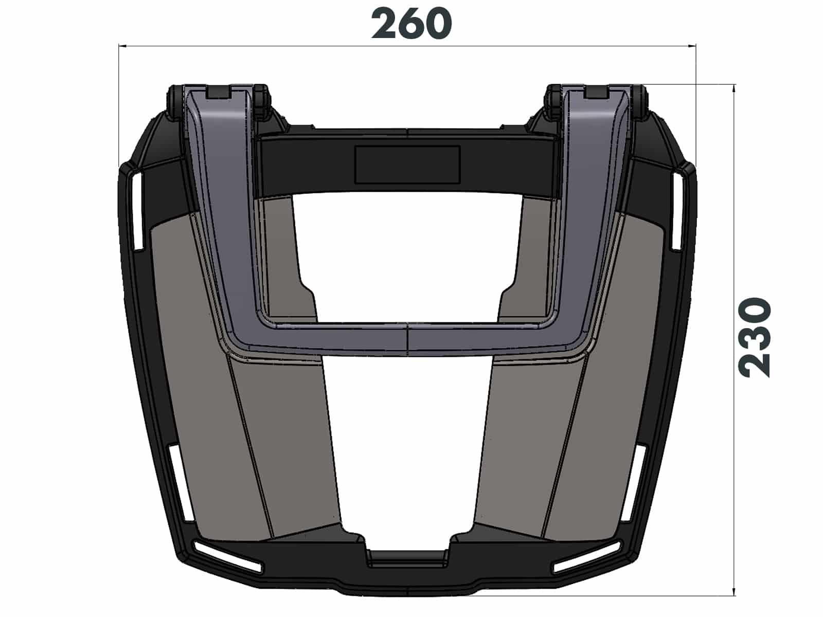 Easyrack Topcase-Träger schwarz für Honda CB 1100 EX /RS (17-20) Hepco & Becker