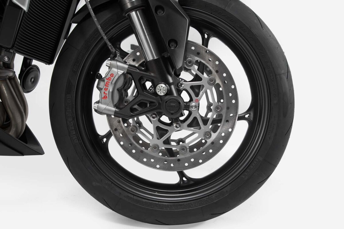 SW-Motech Sturzpad-Kit für Vorderachse schwarz für BMW R 1200 GS /RT, R 1250 GS /RT