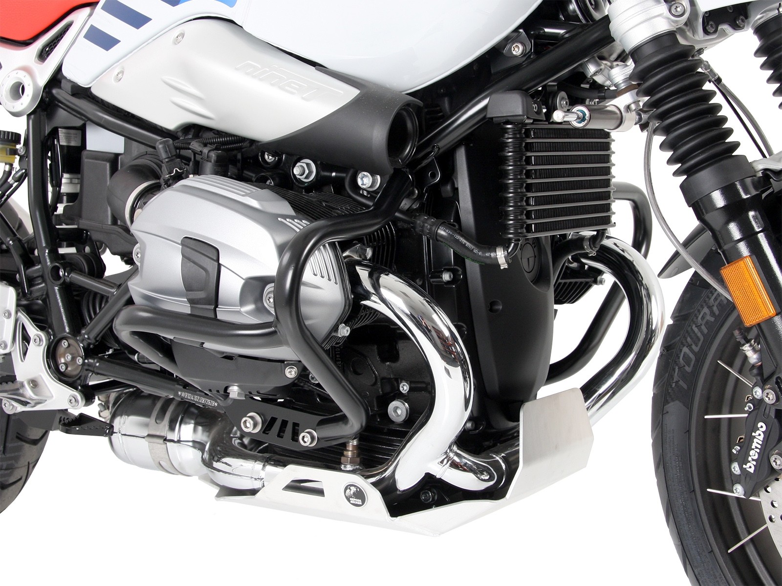 Motorschutzbügel silber für BMW R nineT Urban G/S (17-23) Hepco & Becker