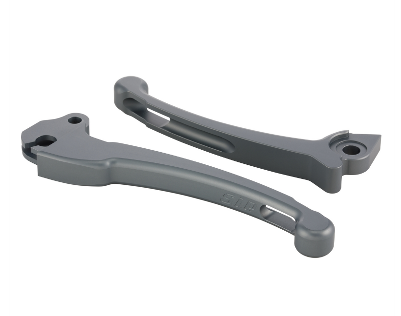 Sporthebel Set Kupplung/Bremse für Vespa PX 125-200ccm, HBZ Grimeca, rechts/links, grau matt