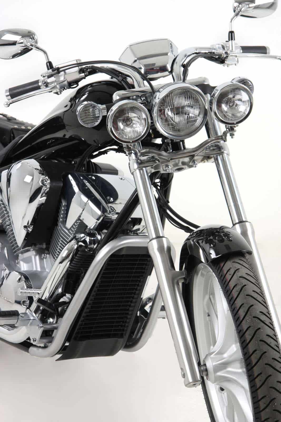 Kühlerschutzbügel chrom für Honda VT 1300 CX Fury (10-16) Hepco & Becker
