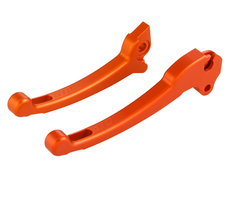 Sporthebel Set Kupplung/Bremse für Vespa PX 125-200ccm, HBZ Grimeca, rechts/links, orange matt