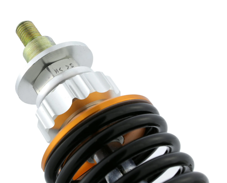 Stoßdämpfer vorne ZELIONI für Vespa ET2/​ET4/​LX/​LXV/​S 50-150ccm, silber/orange/schwarz