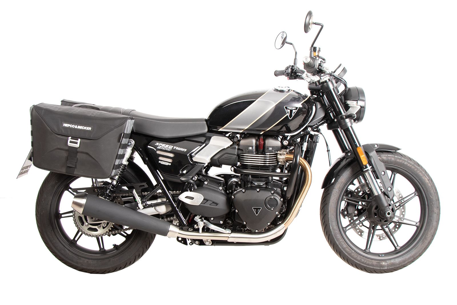C-Bow Seitenträger schwarz für Triumph Speed Twin 900 (25-) Hepco & Becker