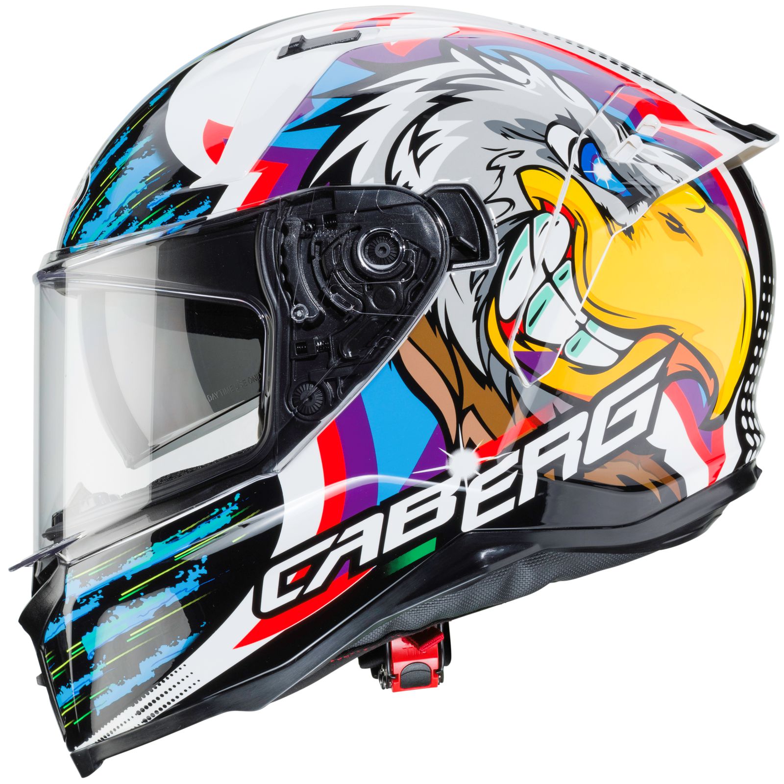 Caberg Helm Avalon Hawk, weiß/schwarz-blau