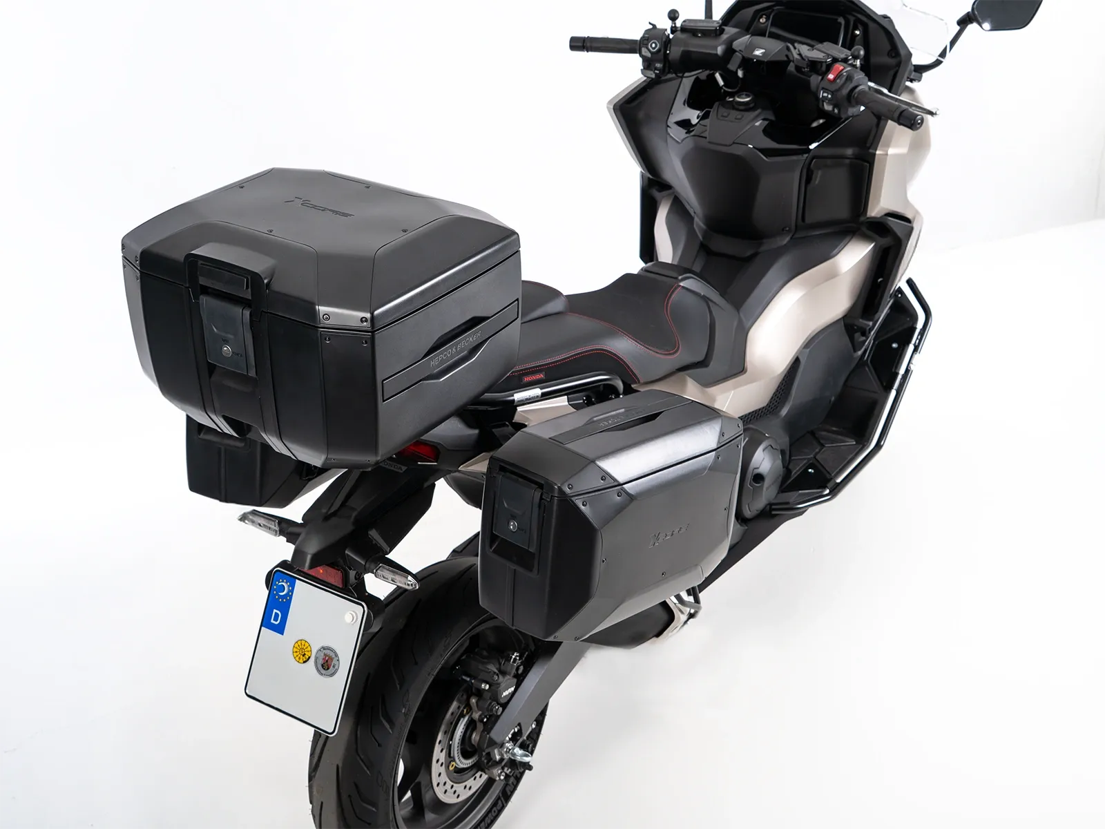 Xcore Topcase 40 schwarz mit schwarzer Blende für Smartrack Hepco & Becker
