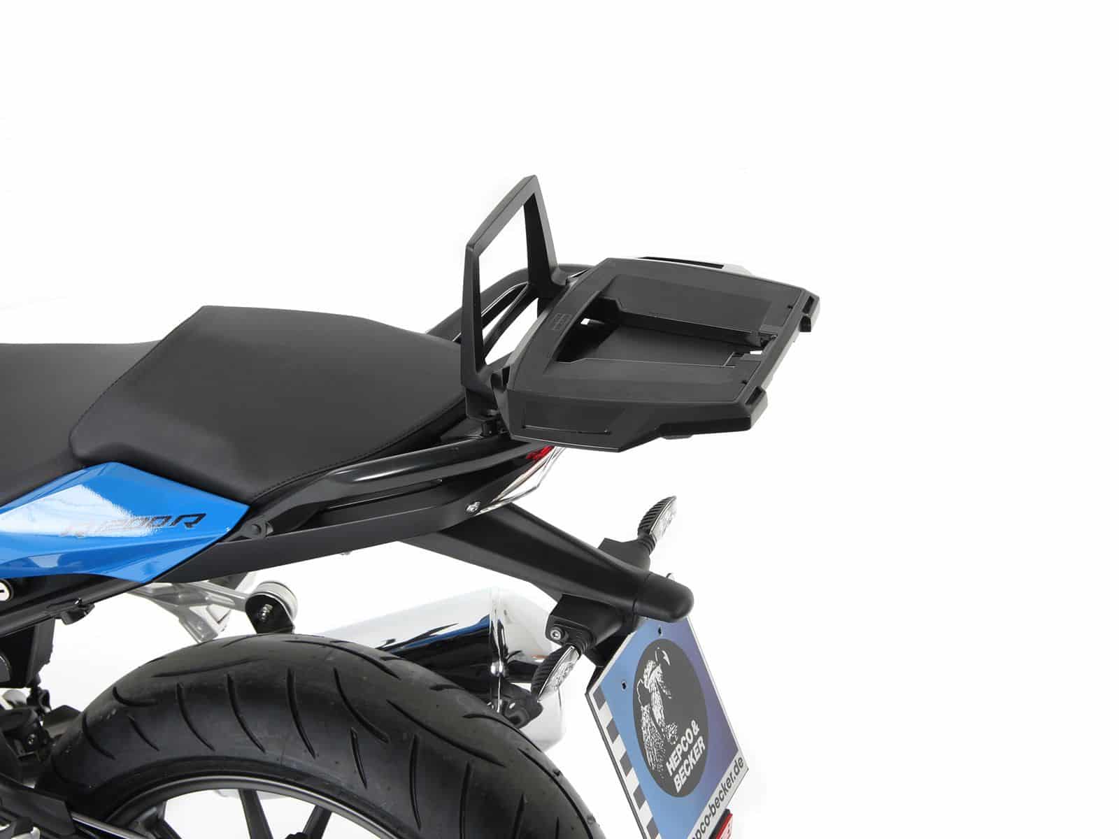 Alurack Topcase-Träger schwarz für Original-Gepäckbrücke für BMW R 1250 R (19-) Hepco & Becker