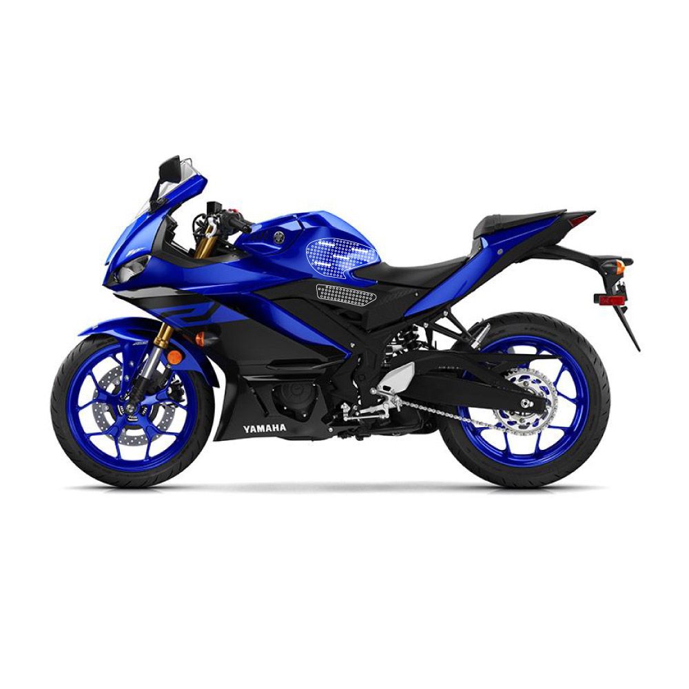 Stompgrip schwarz, Volcano, für Yamaha YZF-R3, 2019-2025