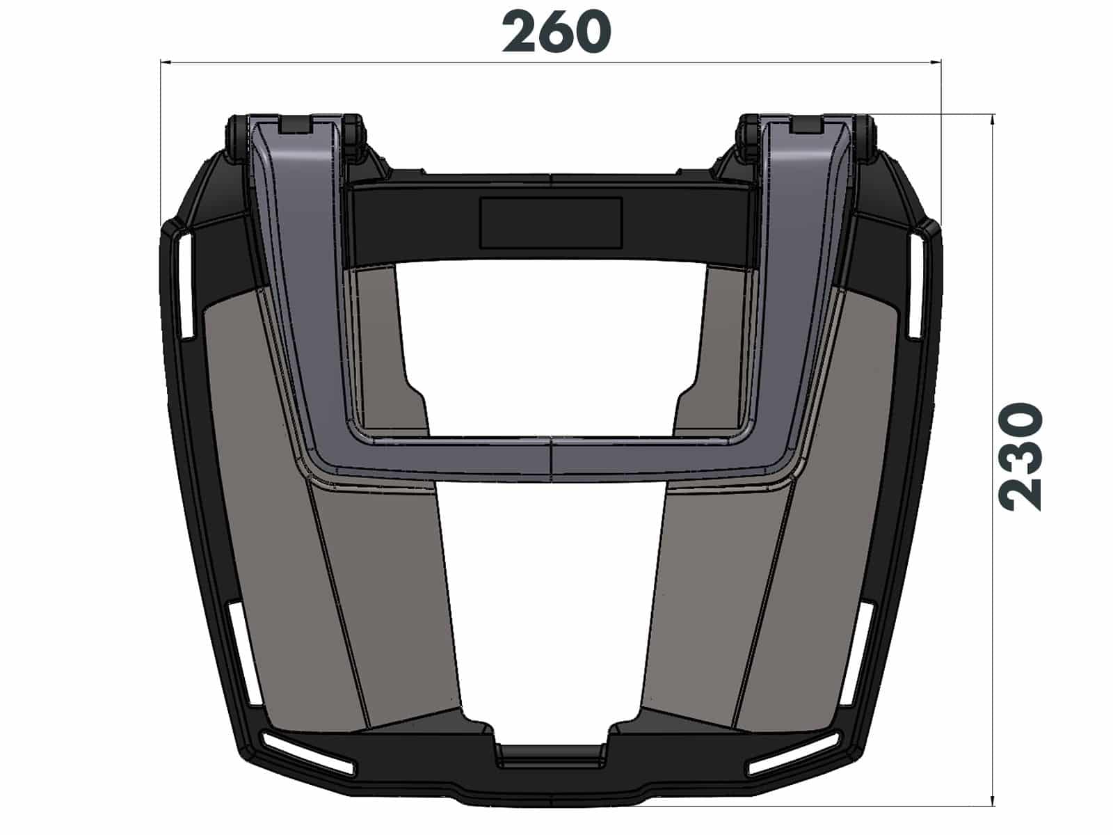 Easyrack Topcaseträger schwarz für Ducati Scrambler 800 (15-18) Hepco & Becker