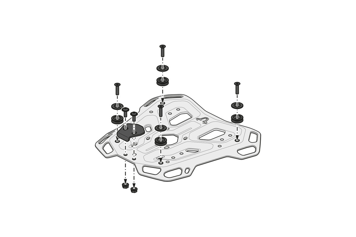 SW-Motech TRAX ADV Topcase-System 38L schwarz für Honda XL 750 Transalp (23-)