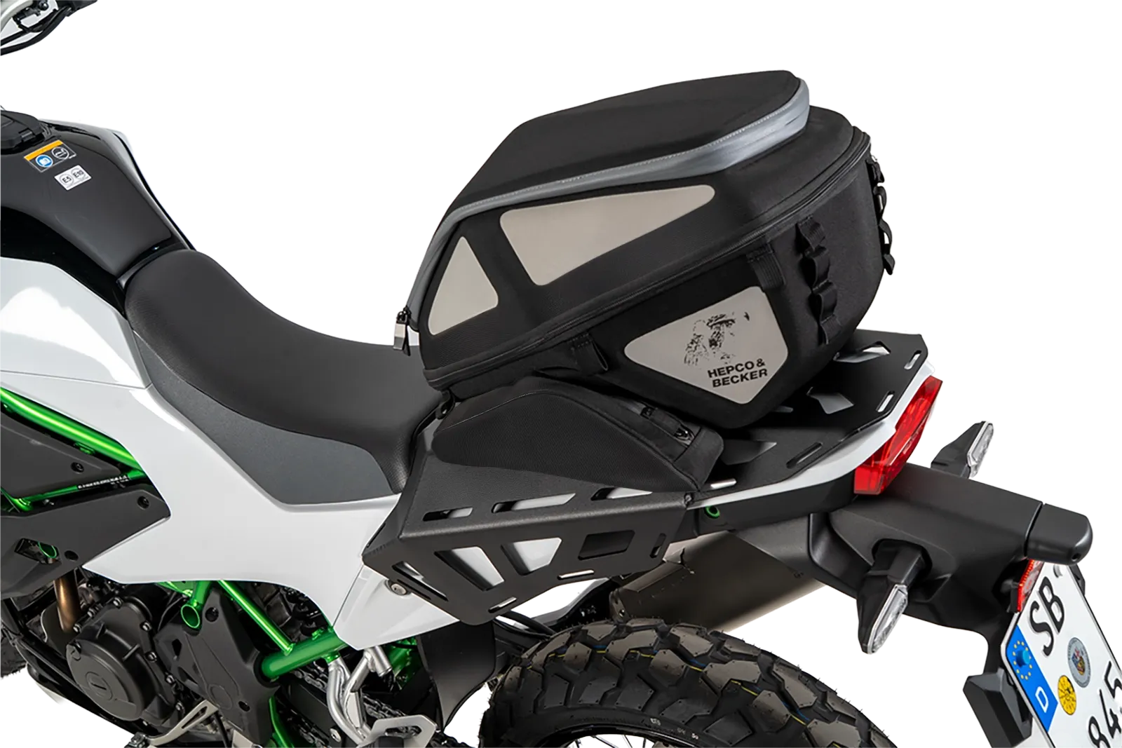 Abstandshalter Luggage Guard schwarz für Kawasaki KLE 500 / SE (26-) Hepco & Becker