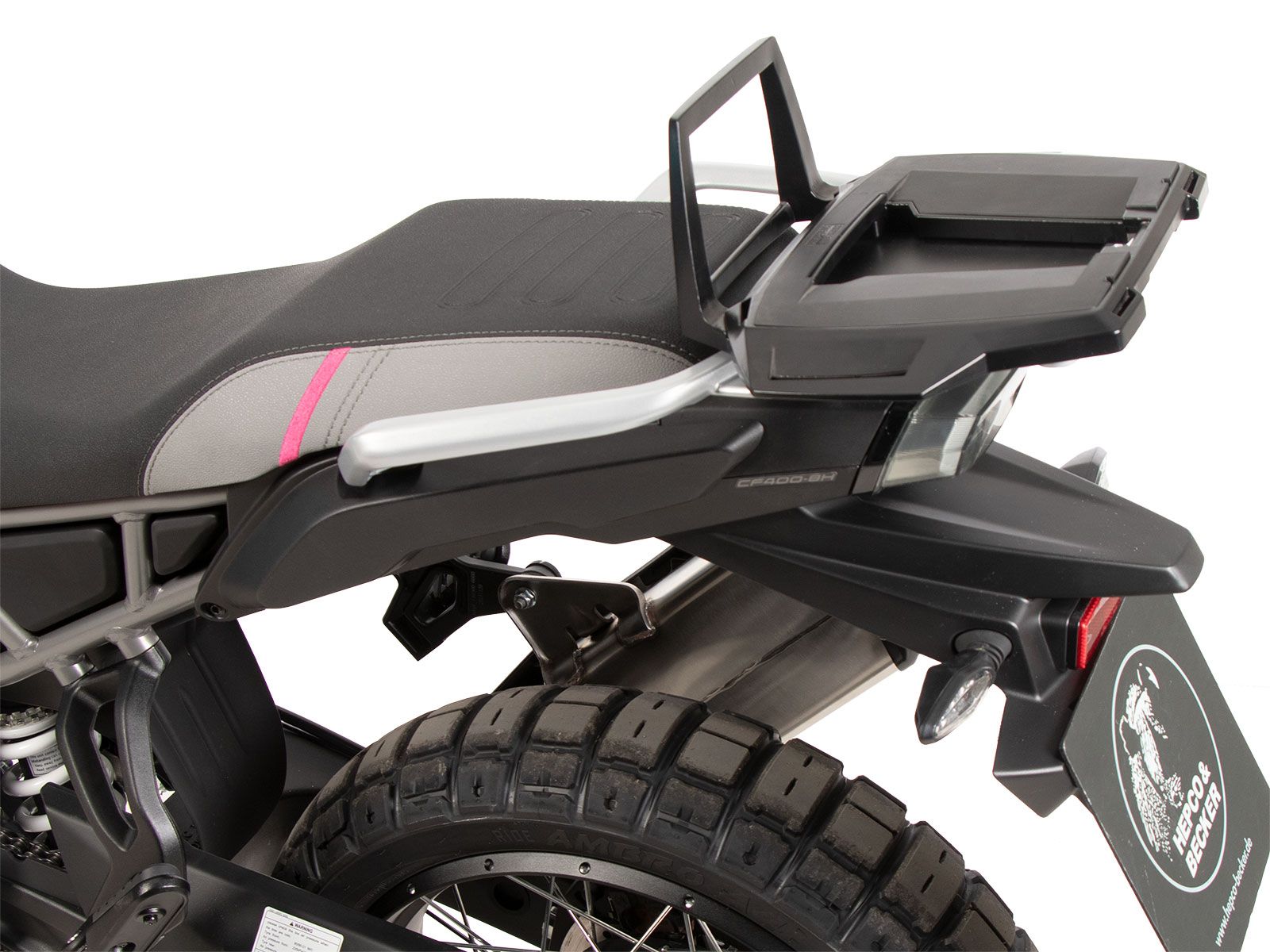 Alurack Topcaseträger schwarz für CFMoto 450 MT (24-) Hepco & Becker