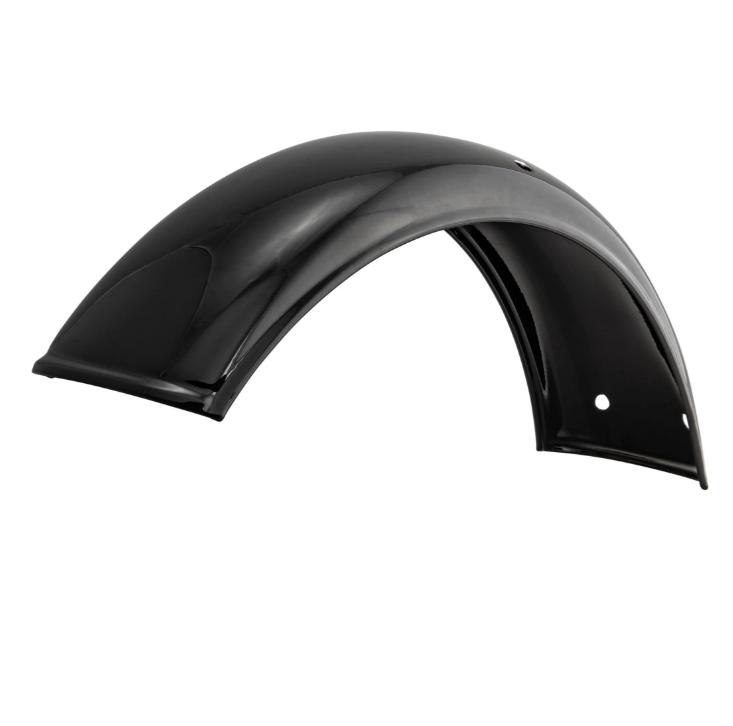 Kotflügel 2.0 Garelli ohne Halter für Vespa PX 80-200ccm, Metall schwarz glänzend