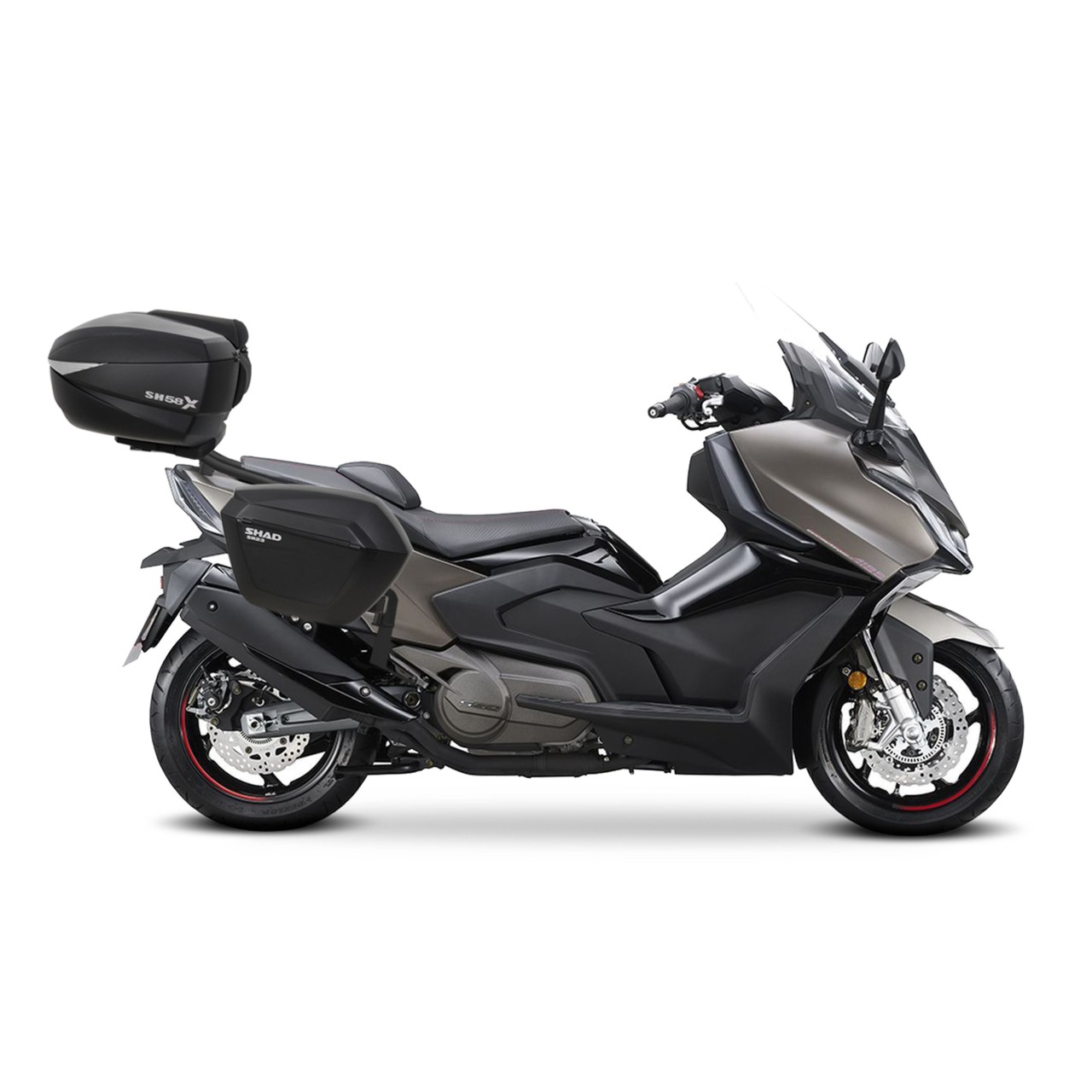 Shad Top Case Träger schwarz lackiert für Kymco AK 550 Premium (23-25)