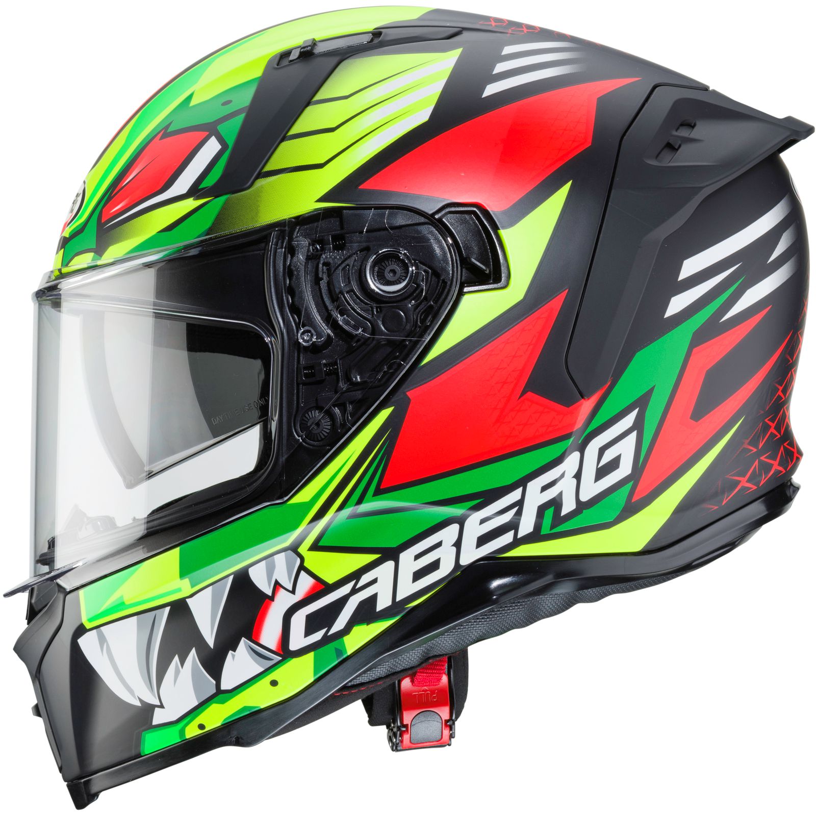 Caberg Helm Avalon Giga, matt-schwarz/fluo-gelb-rot