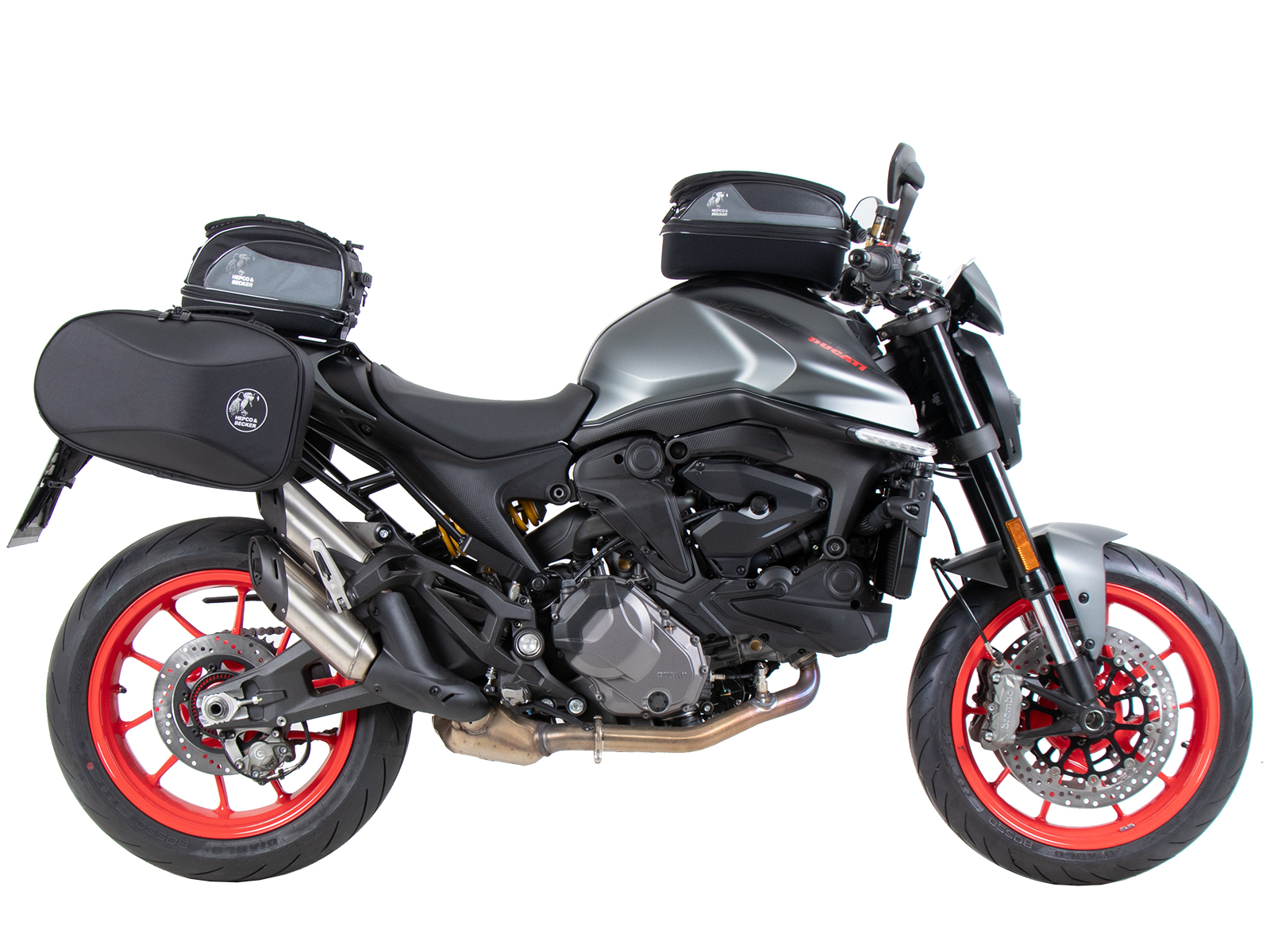 C-Bow Seitenträger schwarz für Ducati Monster 937 / 937+ (21-) Hepco & Becker