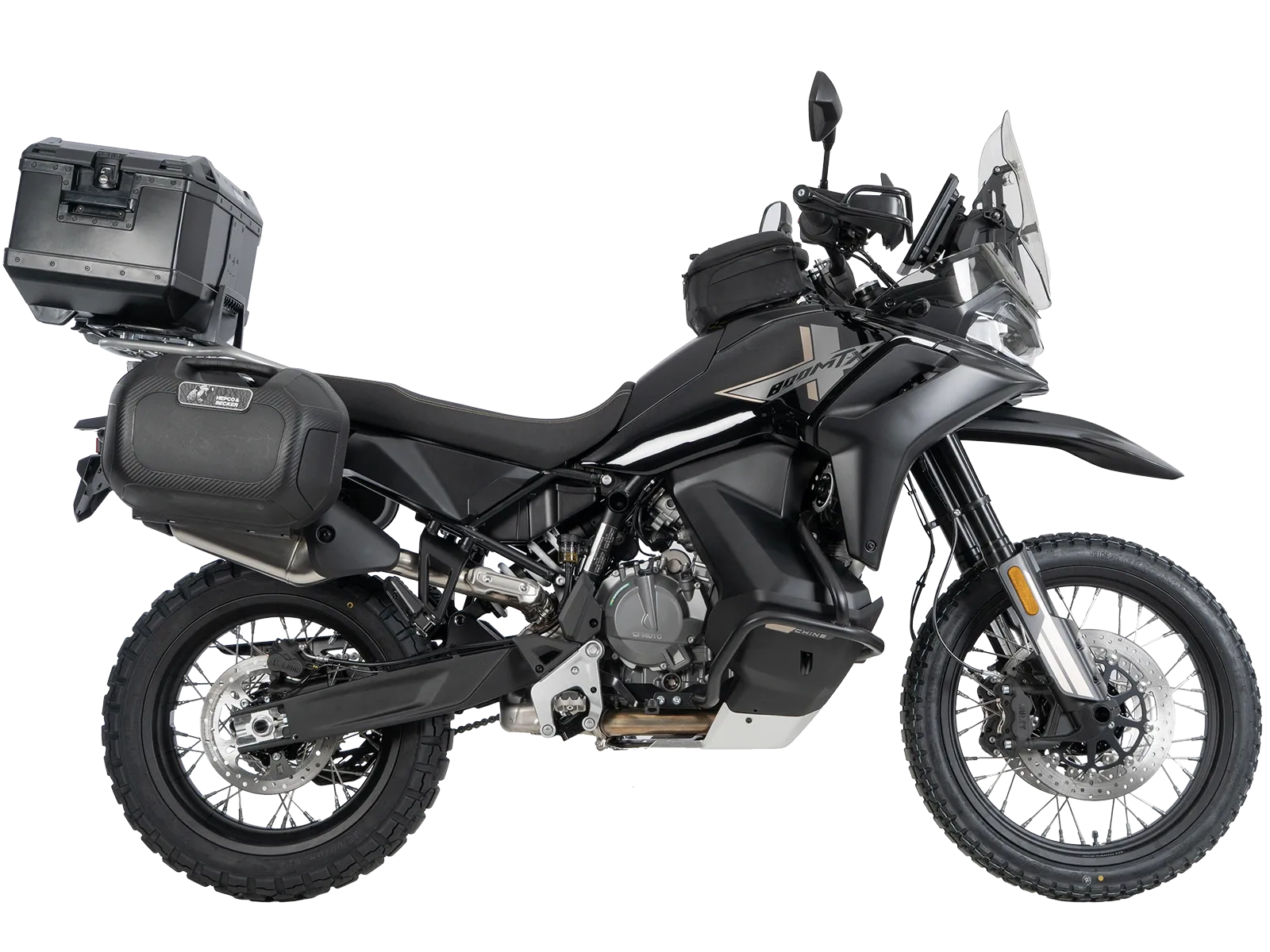 Alurack Topcase-Träger schwarz für CF Moto 800 MT-X / Comfort (25-) Hepco & Becker