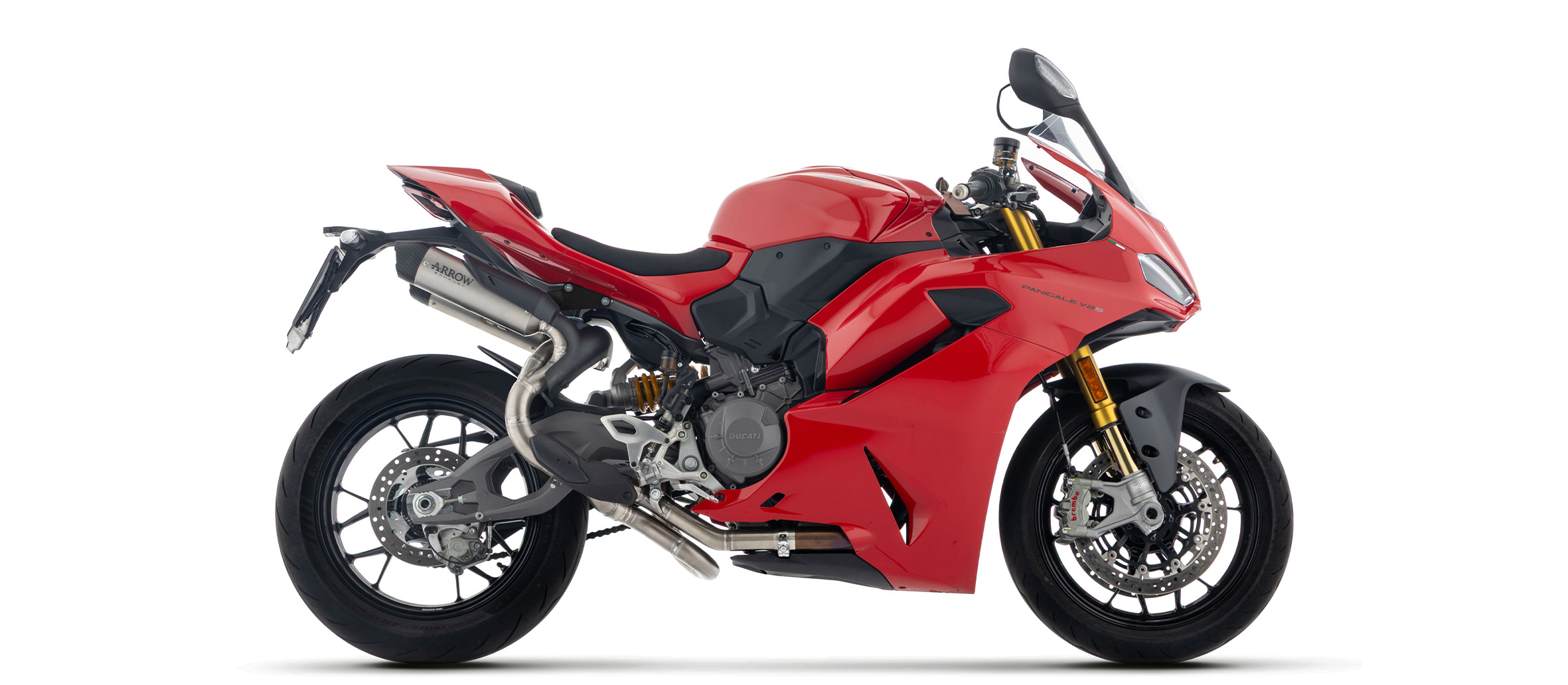 ARROW Auspuff ROUND-SIL DARK Titan für Ducati Panigale V2, V2S, 2025-