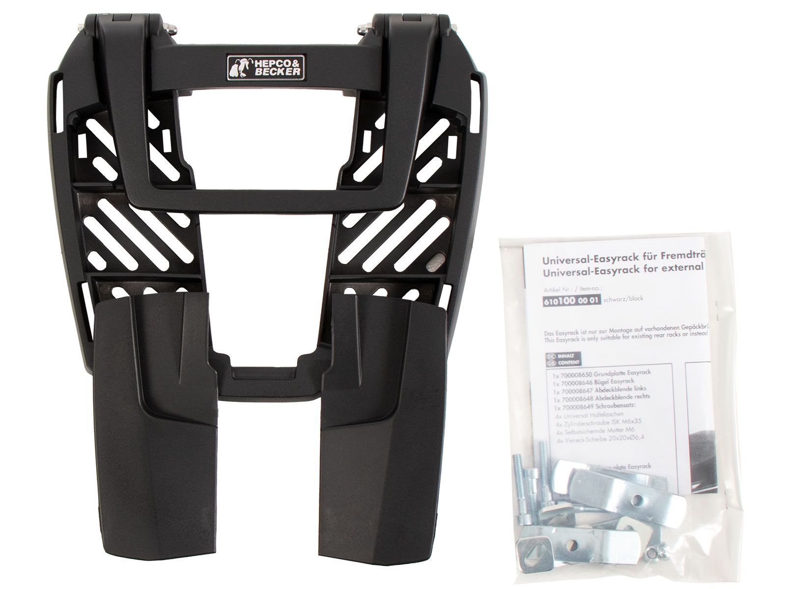 Easyrack Topcase-Träger schwarz für Original-Gepäckbrücke für BMW R 1200 R LC (15-18)