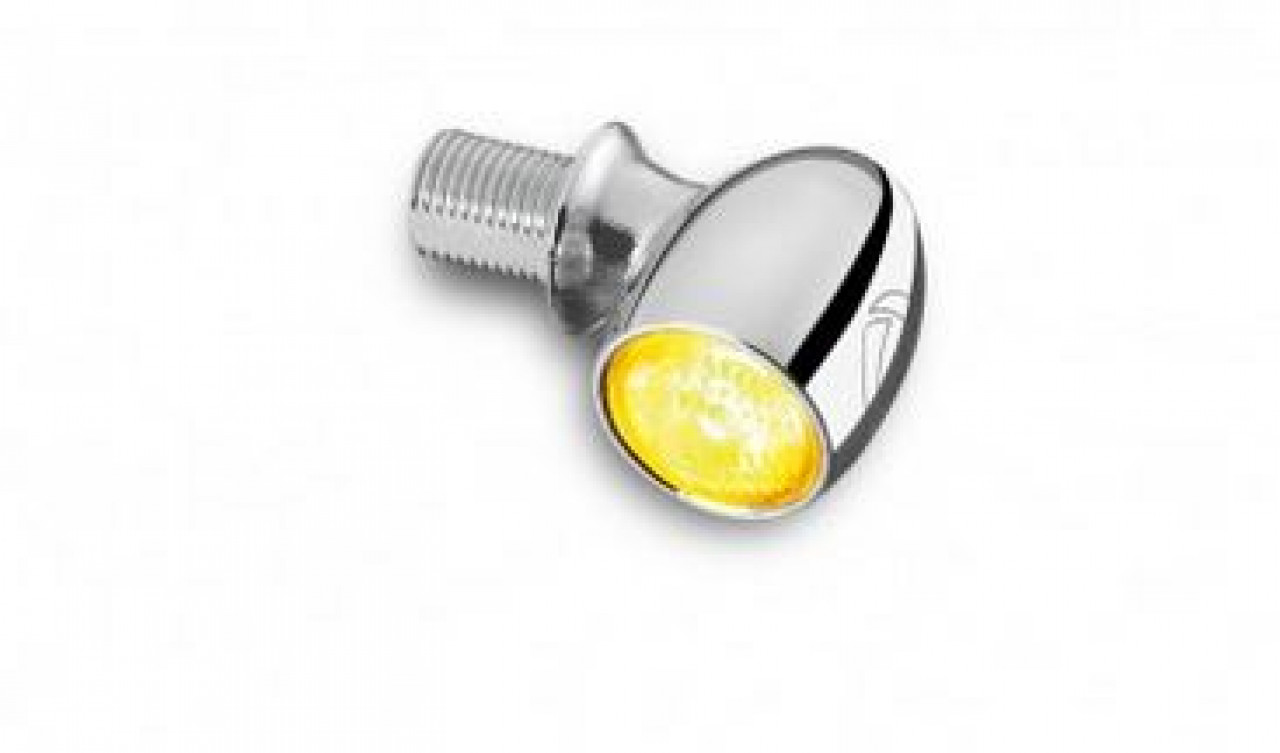 Kellermann Blinker, Atto, Aluminium, LED, V/H, L/R 12 V, chrom glänzend, M5x0,5x6,5