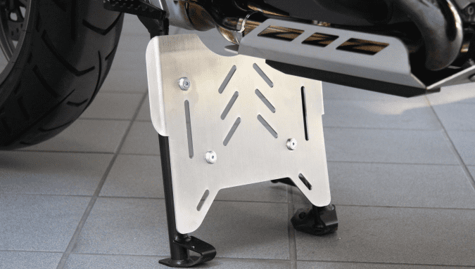 Aluminium-Schutzplatte für Original-Hauptständer für BMW R 1200 GS Adventure (14-18) Hepco & Becker