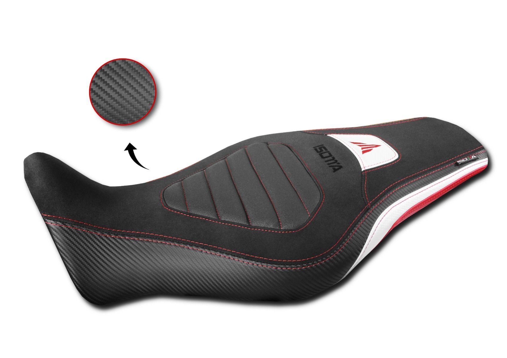 Sitzbankbezug "Comfort" schwarz/rot für Yamaha MT-09 (21-23)
