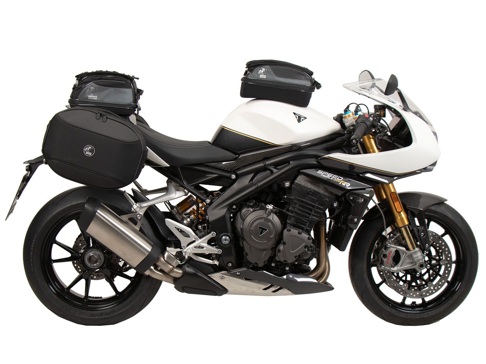 C-Bow Seitenträger schwarz für Triumph Speed Triple 1200 RS /RR (21-)  Hepco & Becker