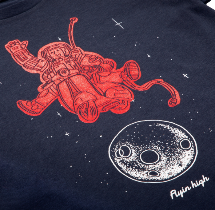 Kinder T-Shirt "Flyin high", dunkelblau