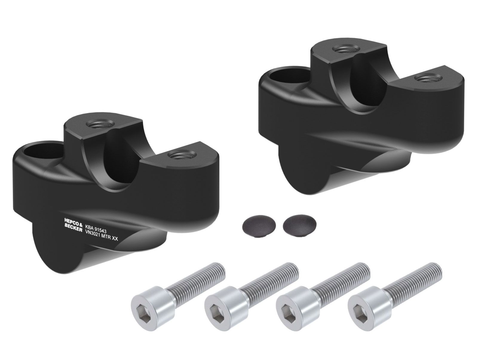 Lenkererhöhung H=30 mm mit Versatz 21 mm zurück für Honda NC 750 X /DCT (21-) Hepco & Becker