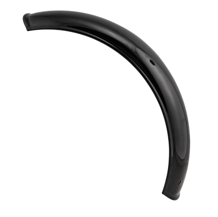 Kotflügel 2.0 Garelli ohne Halter für Vespa PX 80-200ccm, Metall schwarz glänzend
